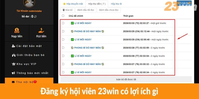 Đăng ký hội viên 23win có lợi ích gì?