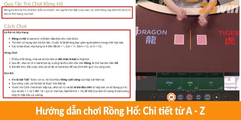 Hướng dẫn chơi Rồng Hổ: Chi tiết từ A - Z