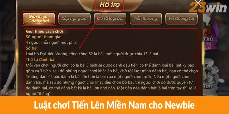 Luật chơi Tiến Lên Miền Nam cho Newbie