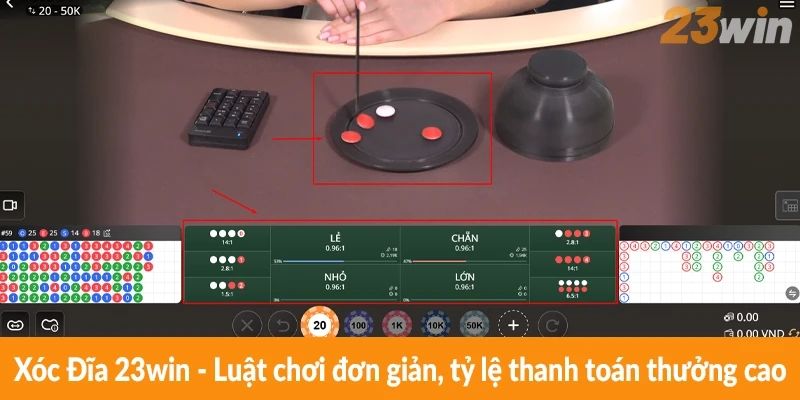Xóc Đĩa 23win: Luật chơi đơn giản, tỷ lệ thanh toán thưởng cao