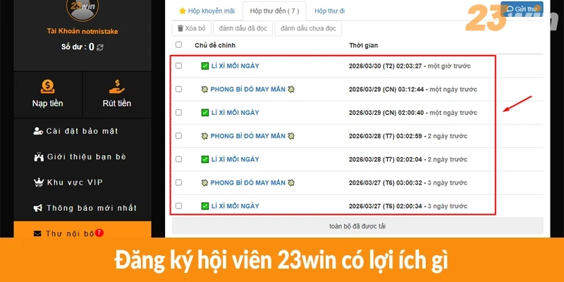 Đăng ký hội viên 23win có lợi ích gì?