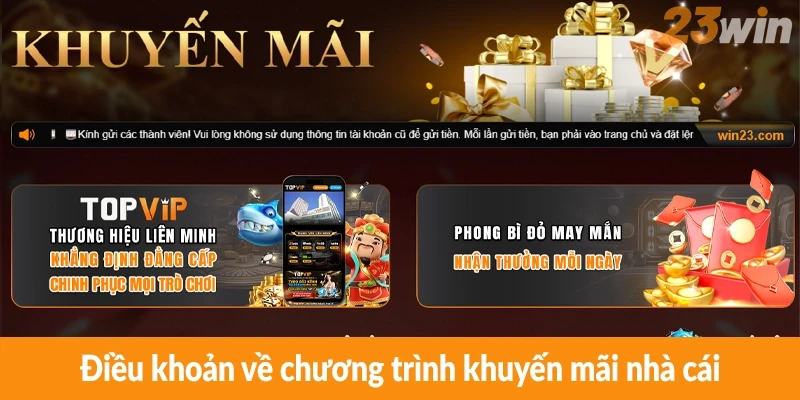 Điều khoản về chương trình khuyến mãi nhà cái