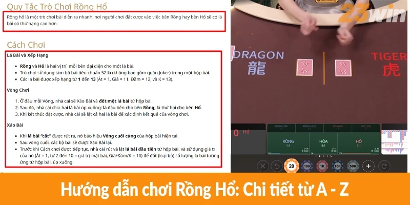 Hướng dẫn chơi Rồng Hổ: Chi tiết từ A - Z
